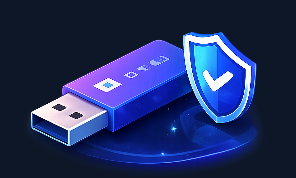 USB shield illustration